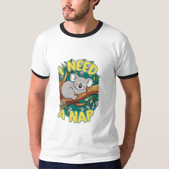 Camiseta Necesito una siesta (Anverso)