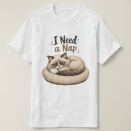 Camiseta Necesito una siesta – Colección Grumpy Cat