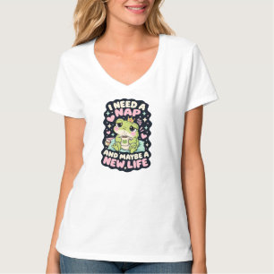 Camiseta Necesito una siesta y quizás un humor de rana de n