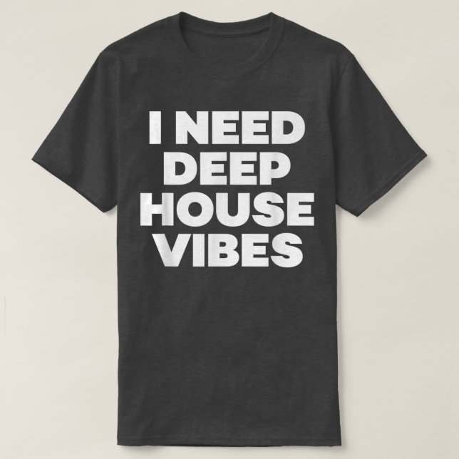 Camiseta Necesito Vibes de Casa Profunda - Festival de Músi (Diseño del anverso)