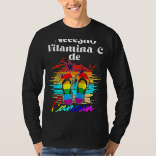 Camiseta Necesito Vitamina C Cancún México Vacaciones Matc
