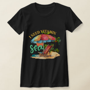 Camiseta Necesito vitamina mar