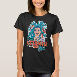 Camiseta Necesito vitamina mar ola del océano pez koi veran