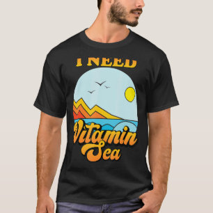 Camiseta Necesito Vitamina Sea Beach Familia Vacaciones Ver