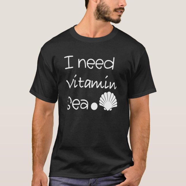 Camiseta Necesito Vitamina Sea Beach Side Summer (Anverso)