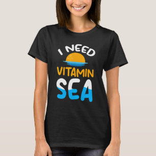 Camiseta Necesito Vitamina Sea Ocean Sea Animal Turtle