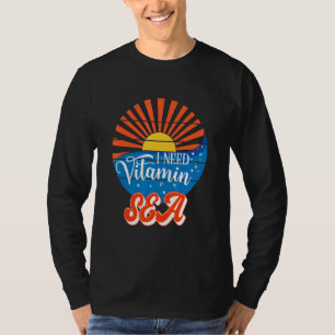 Camiseta Necesito Vitamina Sea Summer Vacations Beach