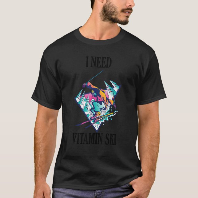 Camiseta Necesito Vitamina Ski 3 (Anverso)