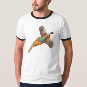Camiseta Necked del campanero del faisán del