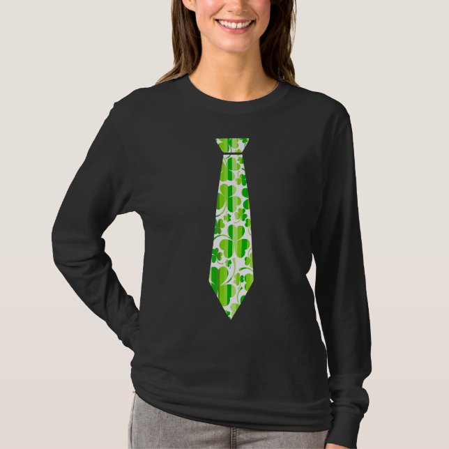Camiseta Necktie St Paddys Day Irish Cravat Ireland St Part (Anverso)