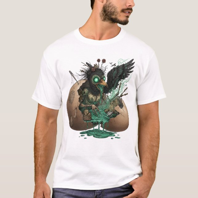 Camiseta Necromantic Crow Hatchling (Anverso)