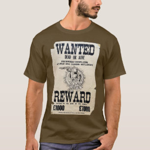 Camiseta Ned Kelly Quería Un Poster Muerto O Vivo