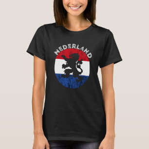 Camiseta Nederland Bandera Holandesa Emblem Orgullo holandé