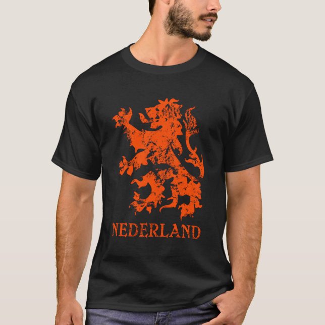 Camiseta Nederland Holandés Lion (Anverso)