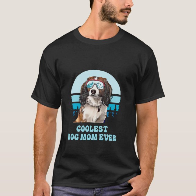 Camiseta Nederlandse Kooikerhondje Esquí Perro más frío Mam (Anverso)