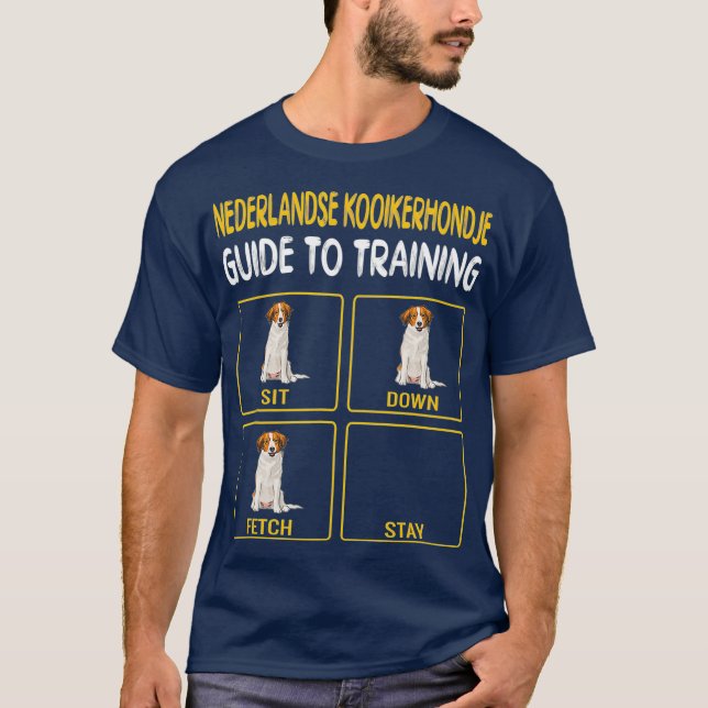 Camiseta Nederlandse Kooikerhondje Guía Para Entrenar Perro (Anverso)