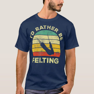 Camiseta Needle Felting Vintage Gift Prefiero Sentir