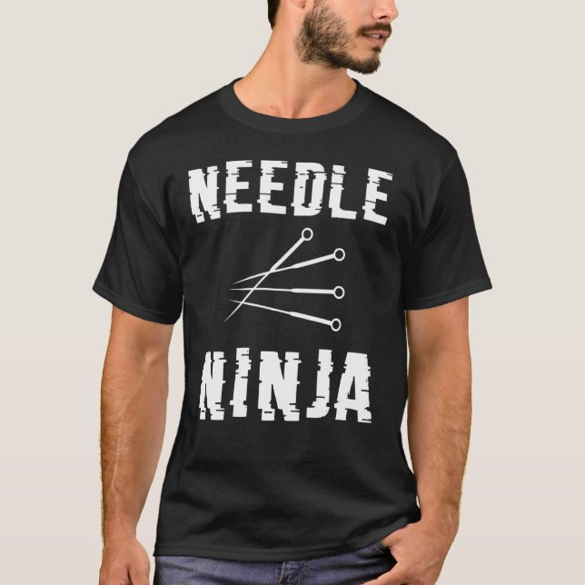 Camiseta Needle Ninja Funny Acupuncture Acupuncturist (Anverso)