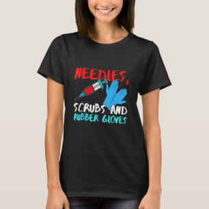 Camiseta Needle Rub Gantes de enfermera de látex