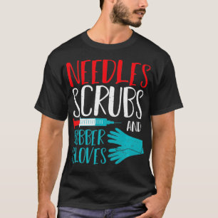 Camiseta Needles Scrubs And Rubber Glove Médica Sa