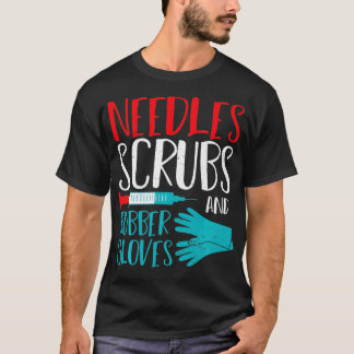 Camiseta Needles Scrubs And Rubber Glove Médica Sa