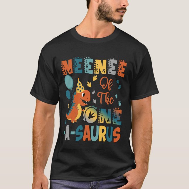 Camiseta Neenee del cumpleaños número 2 del One-A-Saurus di (Anverso)