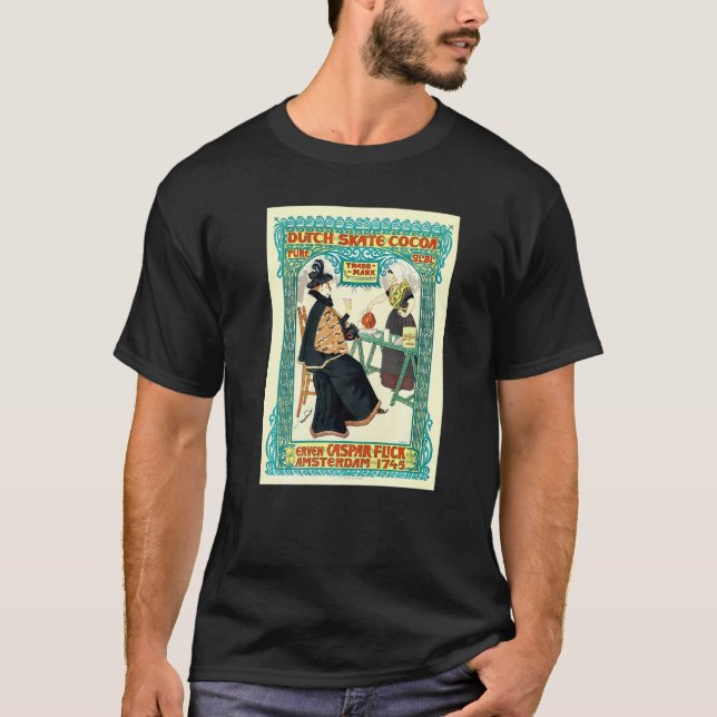 Camiseta Neerlandés Skate Cocoa Art Nouveau Johann Georg Va (Anverso)