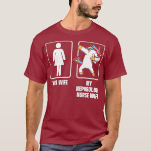Camiseta Nefrología Enfermera Esposa Unicornio Enfermería d