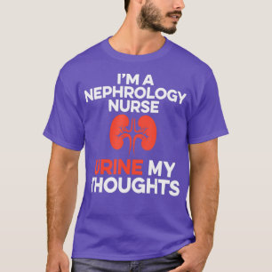 Camiseta Nefrología Enfermera Lecciones de orina Diálisis E