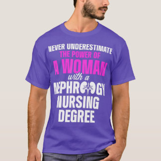 Camiseta Nefrología Enfermera Mujer Enfermería de Diálisis