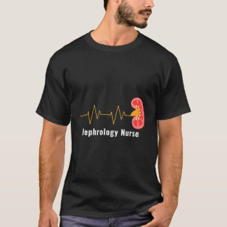 Camiseta Nefrología Enfermera Regalo Rn Riñón Heartbeat Diá