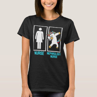 Camiseta Nefrología Enfermera Unicornio Enfermería de diáli
