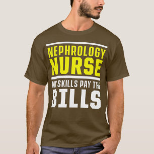 Camiseta Nefrología Enfermería de diálisis de enfermeras RN