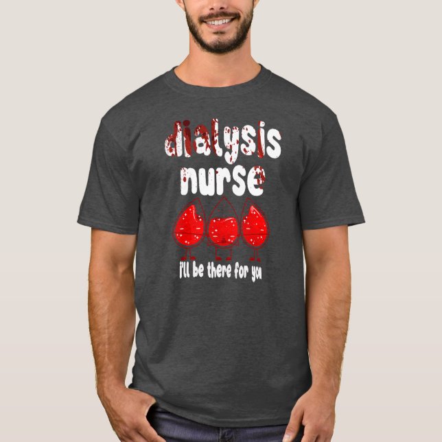 Camiseta Nefrología Enfermería de Enfermeras Diálisis médic (Anverso)
