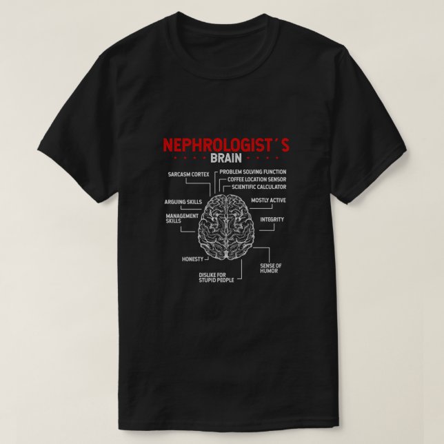 Camiseta Nefrología Médica Bravo Cirujano de Riñón Tecnolog (Diseño del anverso)