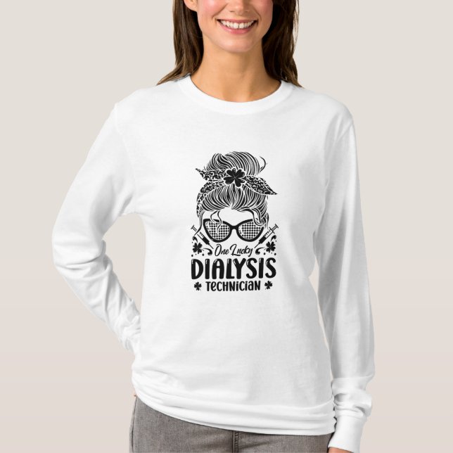 Camiseta Nefrología Una Enfermera Técnico de Diálisis Afort (Anverso)