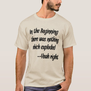 Camiseta Negación cristiana fresca de la teoría de Big Ba