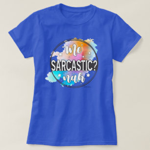 Camiseta Negación Sarcástica Gráfica Actitud Cita