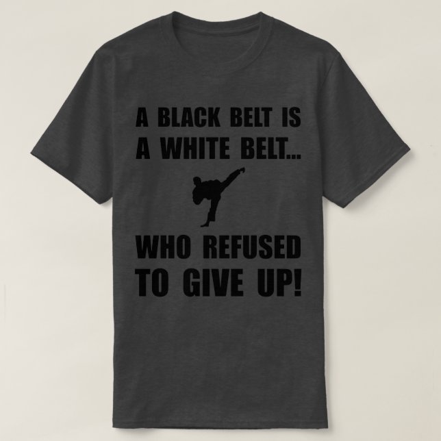 Camiseta Negativa del cinturón negro (Diseño del anverso)