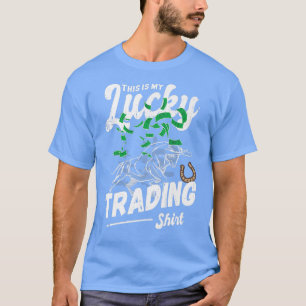 Camiseta Negociación afortunada, suba del mercado de valore