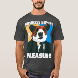 Camiseta Negocio antes del placer Gracioso Hamster Meme Reg