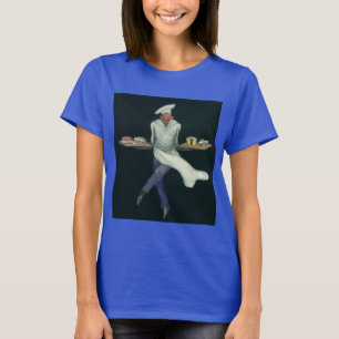 Camiseta Negocio de Comida Antigua, Panadero con Postres de