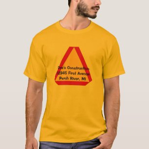 Camiseta Negocio de construcción de movimiento lento de la