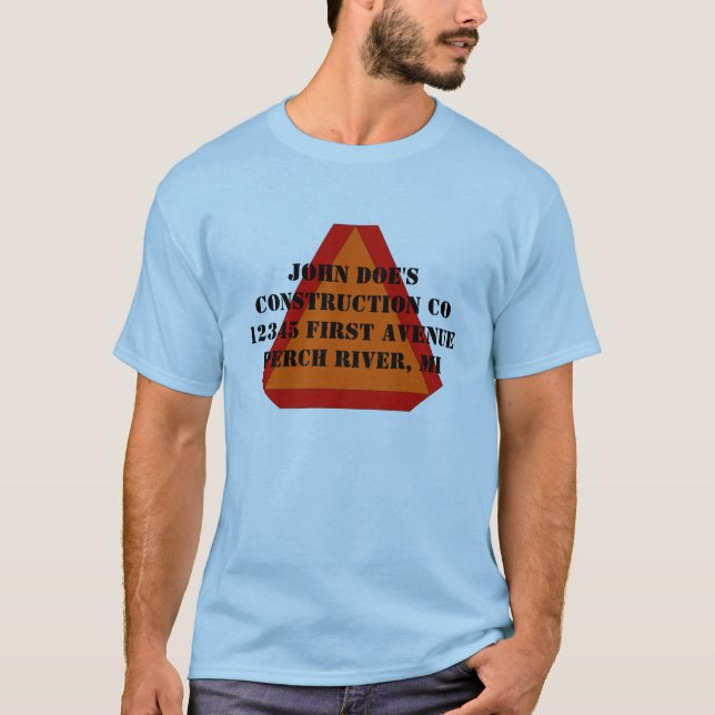 Camiseta Negocio de construcción de movimiento lento de la (Anverso)