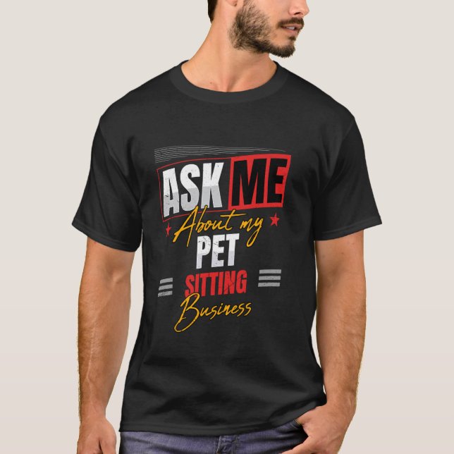 Camiseta Negocio de Cuidado de Mascotas (Anverso)