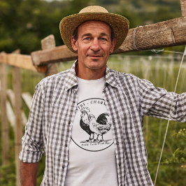 Camiseta Negocio de granja de huevos orgánicos frescos de p