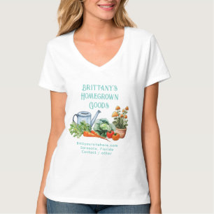 Camiseta Negocio de Jardinería Local Publicitaria