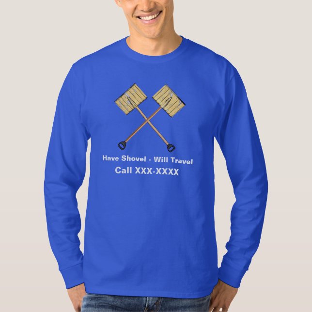 Camiseta Negocio de la pala de nieve (Anverso)