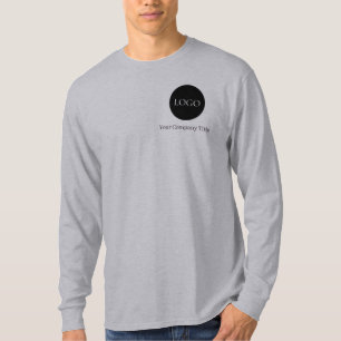 Camiseta Negocio de Logotipo Personalizado Simple para Pers