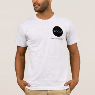 Camiseta Negocio de Logotipo Personalizado Simple para Pers